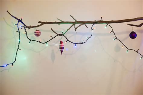 Bare Tree Branch With Christmas Decorations 9406 Stockarch Free Stock