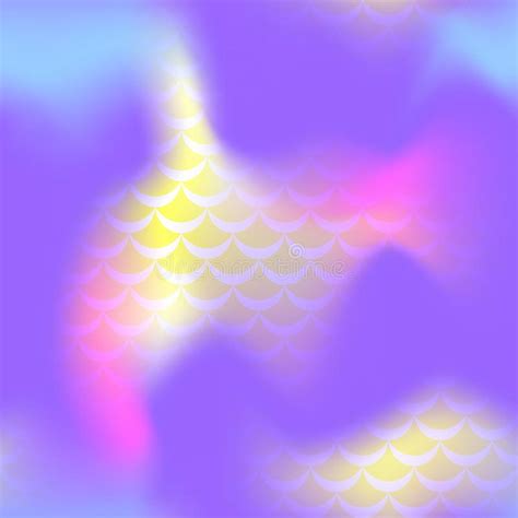 Ultra Violet Mermaid Skin Seamless Pattern Cosmic Iridescent