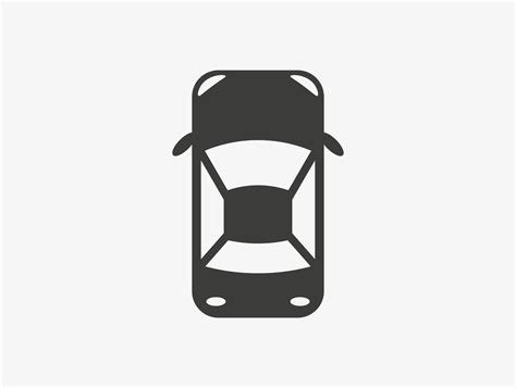 Vector Car Top View Icon Isolated On White Background 6059786 Vector