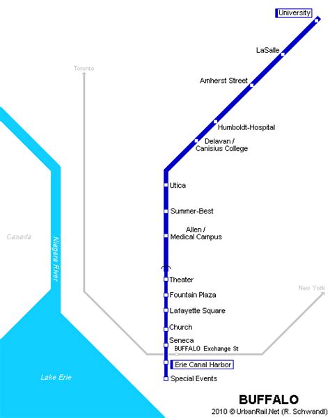 Buffalo Subway Map For Download Metro In Buffalo High Resolution