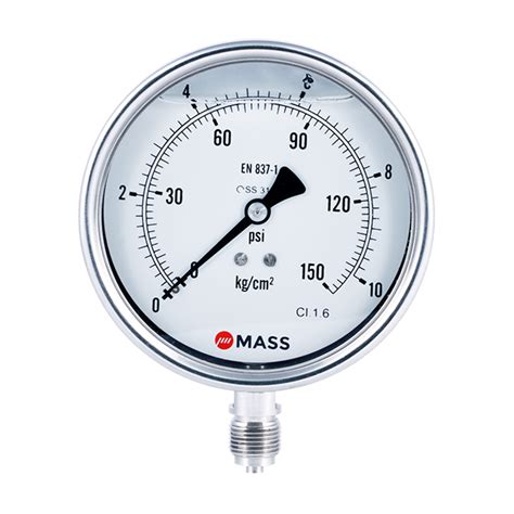 Ges Compact Industrial Pressure Gauges Precision Mass