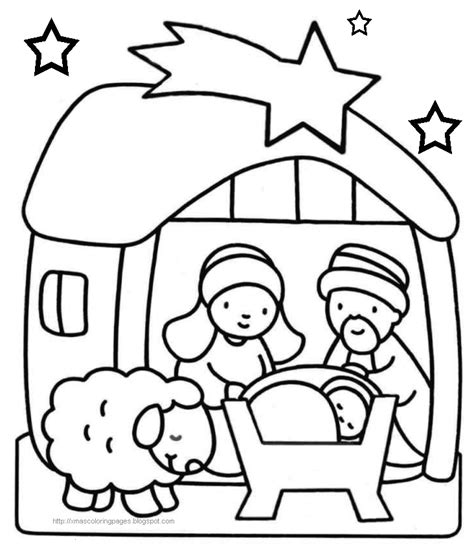 Download Baby Jesus Manger Coloring Page - Coloring Home