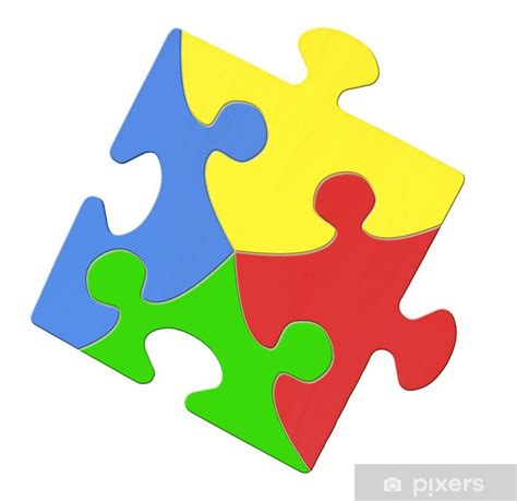 Autism clipart colourful border, autism colourful border. Multicolored Puzzle Piece Symbolizing Autism Awareness ...