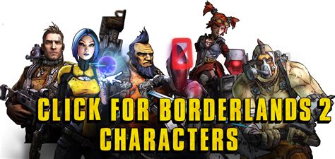 Borderlands 2 All 6 Characters