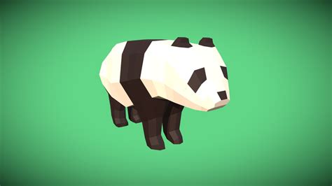 Low Poly Panda Download Free 3d Model By Ashlynn Mcmanness Ashlynn