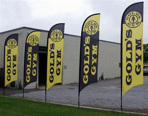 10ft Feather Flag Golds Gym Pack Of 5