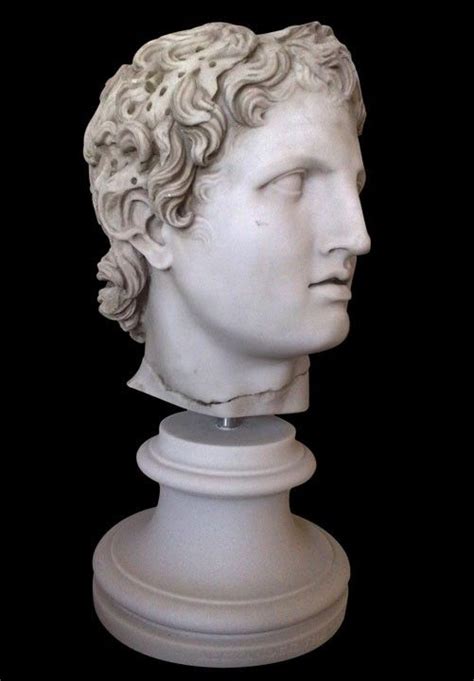 Marble Head Of Alexander The Great From Magnesia Alexander The Great