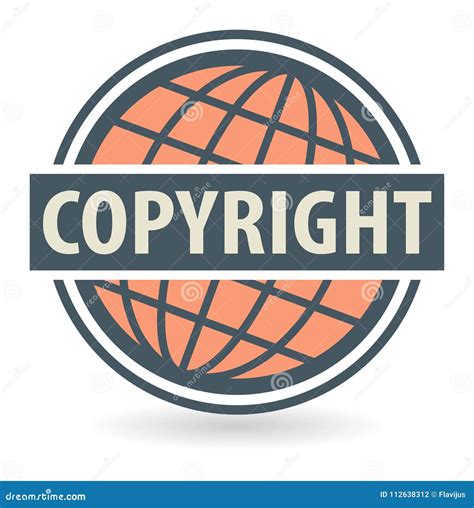 Abstract Stamp Or Label With The Text Copyright Stock Vector