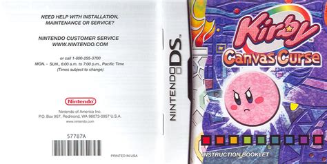Games Nintendo Ds Kirby Canvas Curse User Manual