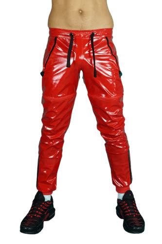Latex Pants Only Fuck Vinylgear Red Asox Official Kinky Nylon Clothes Aasssoxx Fetish Gear