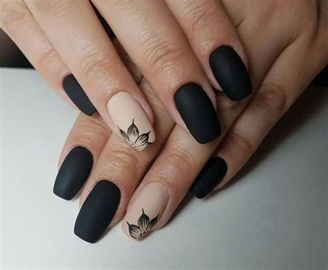 Uñas acrílicas 30 diseños sencillos para decorarlas paso a paso. 30+ Trendy Matte Black Nails Designs Inspirations Koees Blog #GelNails | Manicura de uñas ...