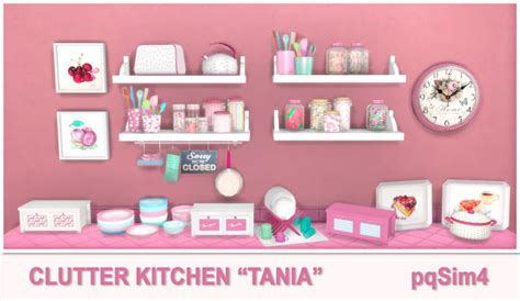 Tania Kitchen Clutter By Mary Jiménez At Pqsims4 Sims 4