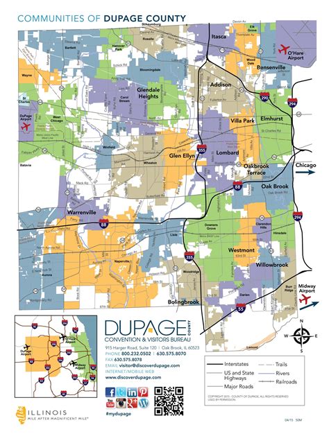 Map Of Dupage County Illinois Day Trips