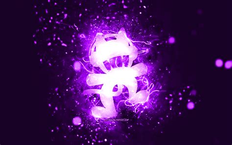Download Wallpapers Monstercat Violet Logo 4k Canadian Djs Violet