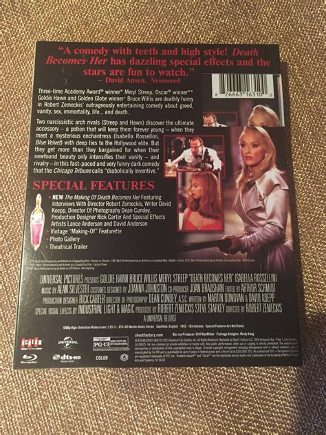 Horror Scream Factory Ce Death Becomes Her Blu Ray With Slipcover