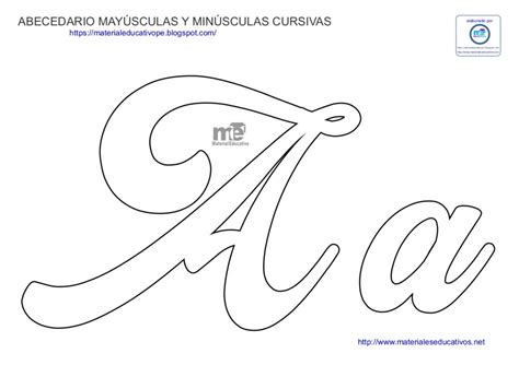 Moldes De Letras Cursivas Mayúsculas Y Minúsculas