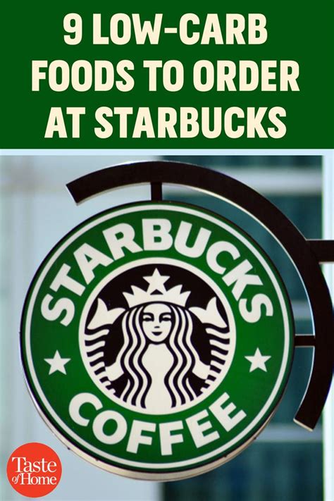 10 Low Carb Foods To Order At Starbucks Low Carb Recipes Order Food