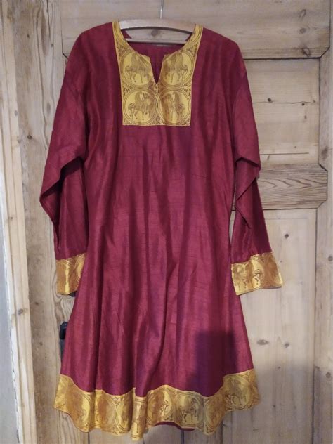 silk slavic medieval tunic etsy