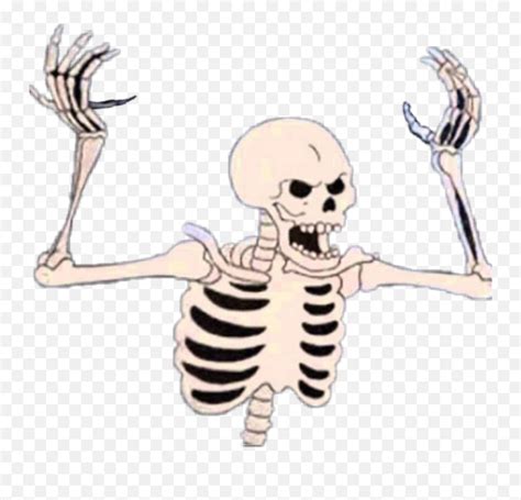 Spooky Skeleton Halloween Sticker Spooky Scary Skeletons Pngspooky