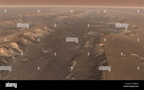 Valles Marineris Grand Canyon Of Mars Stock Photo Alamy