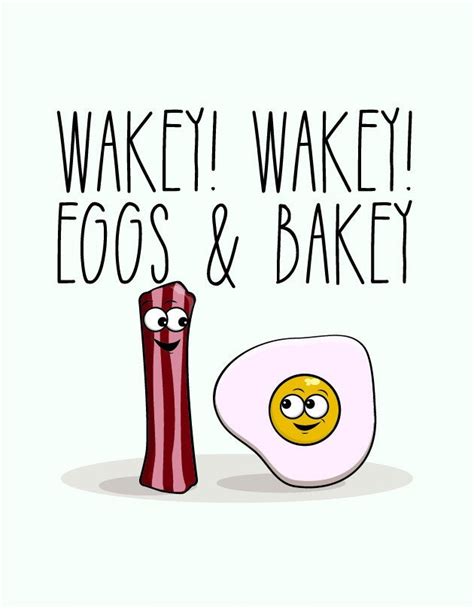 Wakey Wakey Eggs And Bakey Home Decor Kitchen Breakfast Etsy