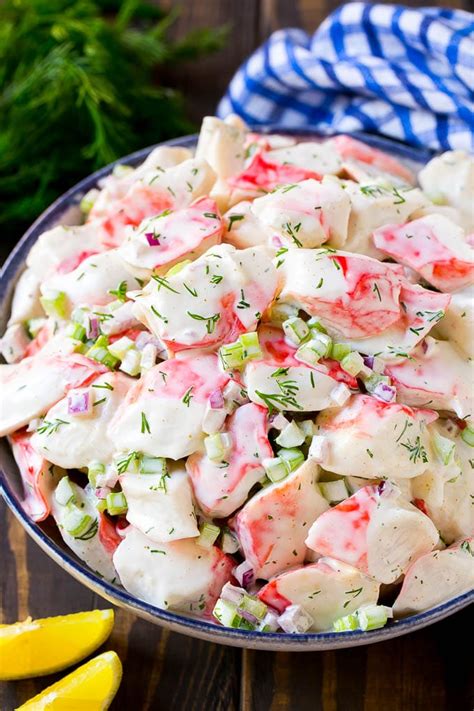 It's so easy to make in only 10 minutes! Crab Salad Recipe - Dinner at the Zoo