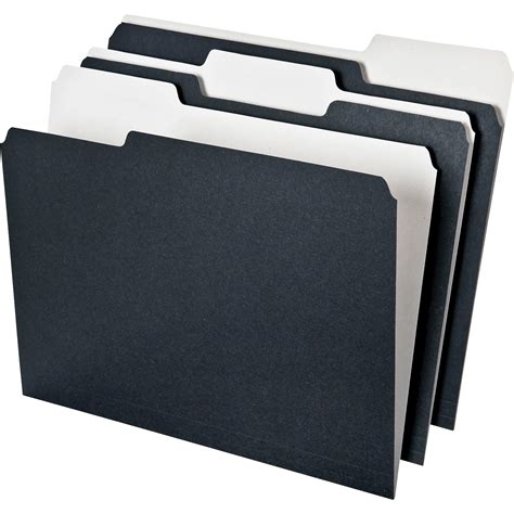 Pendaflex 100 Recycled Reversible Blackwhite Colored File Folders