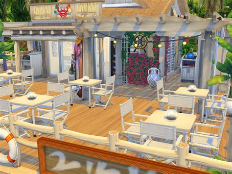 Beach Restaurant No Cc The Sims 4 Catalog