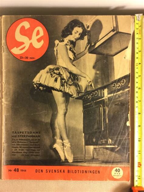 Swedish Se Magazine Nr 48 1944 Den Svenska Bildtidningen Vintage 76