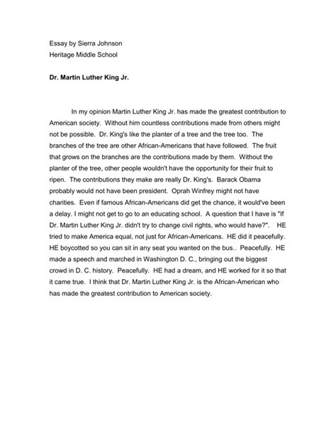 Expository Essay Martin Luther Essay