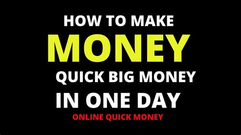 quick way to make big money in 1 day online in 2020 how to beginners method youtube