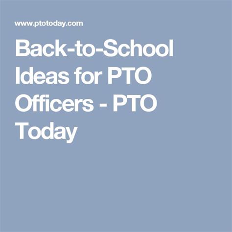 31 Back To School Ideas For Pto Officers Pto Today School Survival