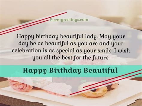 Happy Birthday Beautiful Birthday Wishes For Lady