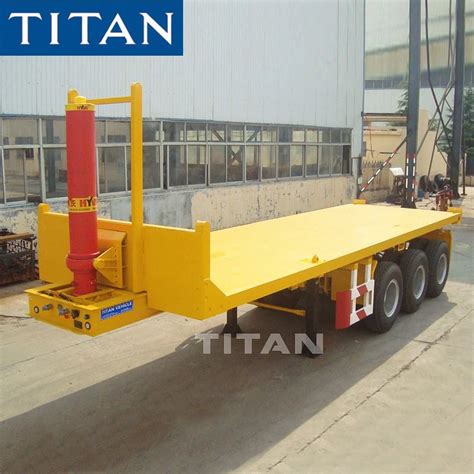 Titan End Dump Tipper Trailer 20ft 40ft Container Tipping Flatbed Semi