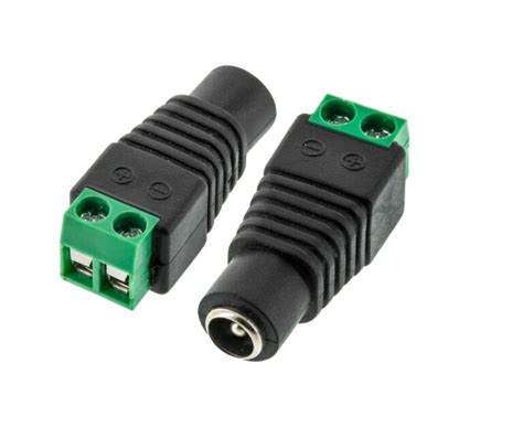 Dc Power Jack Female Connector With 2 Pin Screw Terminal
