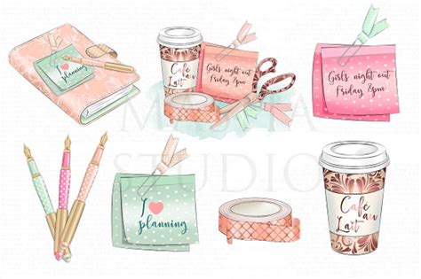 Planner Clipart Planner Girl Clipart With Planner