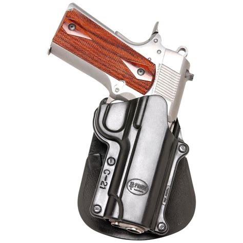 Fobus 1911 Style Sandw 9 Mm 45 Paddle Holster With Double Mag Pouch