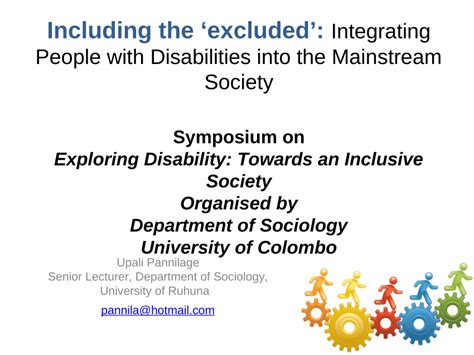 Pdf Including The Excluded Integrating People With Disabilities Into