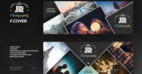 Photography Facebook Cover Template Graphic Templates Envato Elements