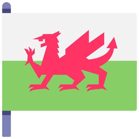 Welsh Flag Outline Clipart