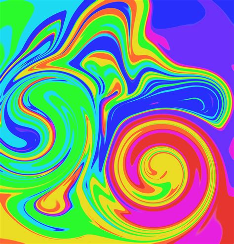 Psychedelic Digital Background Rainbow Clip Art Digital Etsy