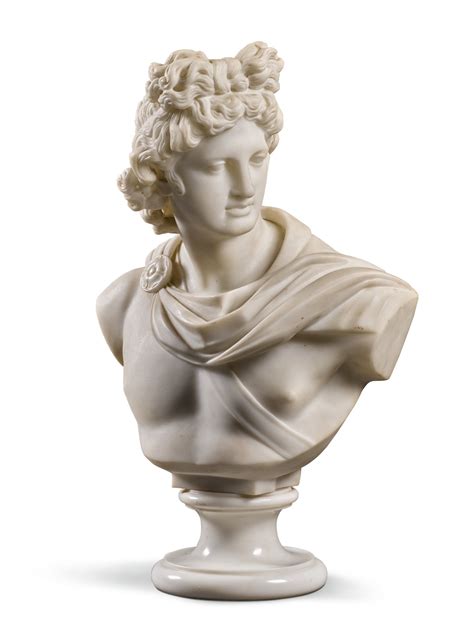 Italian 19th Century After The Antique Bust Of The Apollo Belvedere