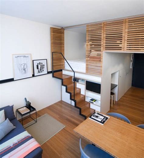 4 Awesome Small Studio Apartments With Lofted Beds Aménagement Petit