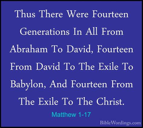 Matthew 1 Holy Bible English