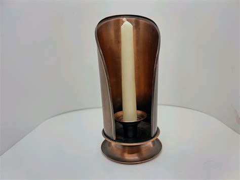 Vintage Gregorian Copper Candle Holder With Wall Mount Option Etsy