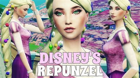 The Sims 4 Disneys Rapunzel 👸 Youtube