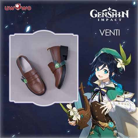 Jual Preorder Uwowo Game Genshin Impact Venti Cosplay Shoes Windborne