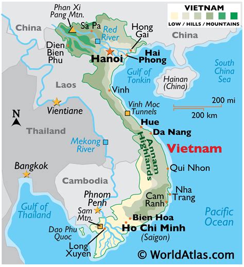 Vietnam Maps And Facts World Atlas