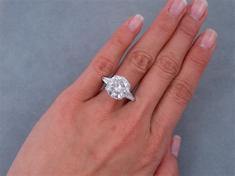 Each engagement ring is expertly handcrafted by our artisans in california and are custom made just for you. 8.74 CTW ROUND BRILLIANT CUT DIAMOND ENGAGEMENT RING D SI3