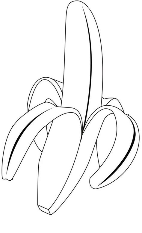 Banana Printable Coloring Pages Sketch Coloring Page